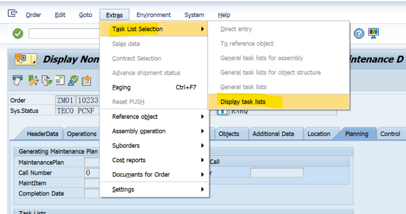 SAP PM 初级系列17 - 维修工单相关的Task List