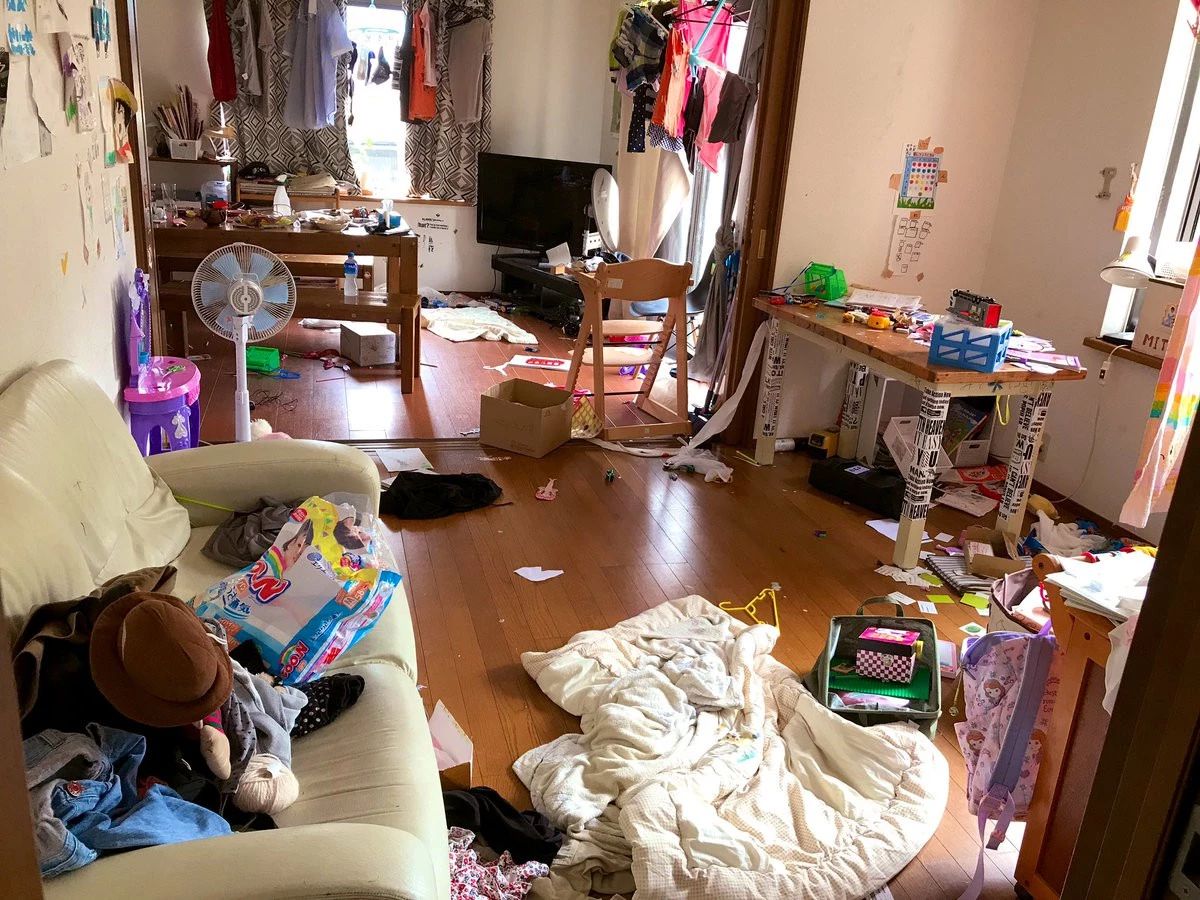 日本一主妇晒生病卧床前后的家居对比照，网友：相差太大了