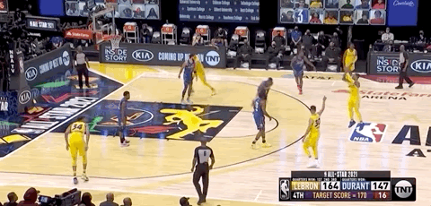 詹姆斯队连续4年赢下全明星赛！字母哥获MVP，当成总决赛打了