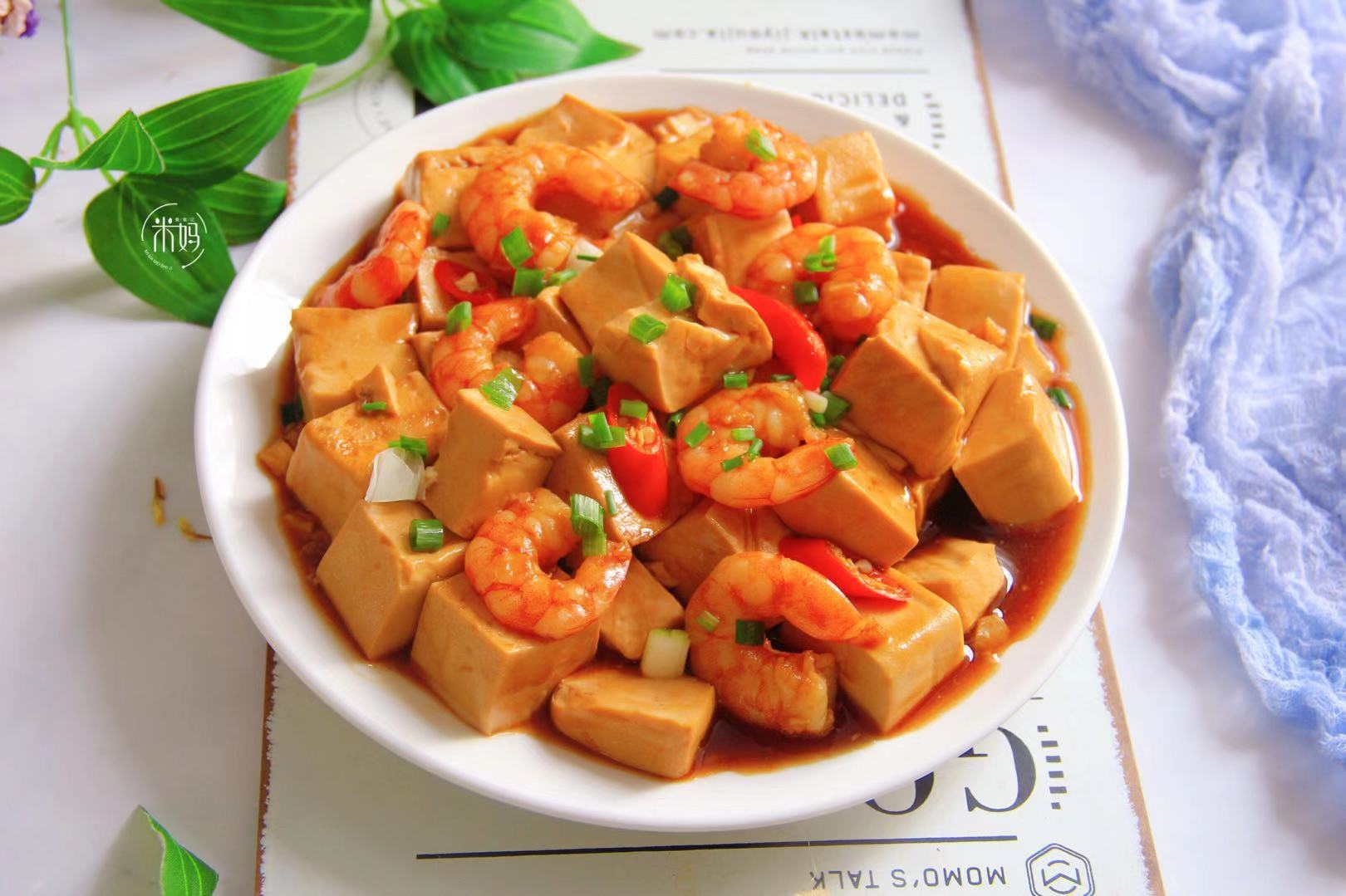 图片[2]-豆腐炒虾仁做法步骤图 营养全面易消化味道鲜美做法简单-起舞食谱网