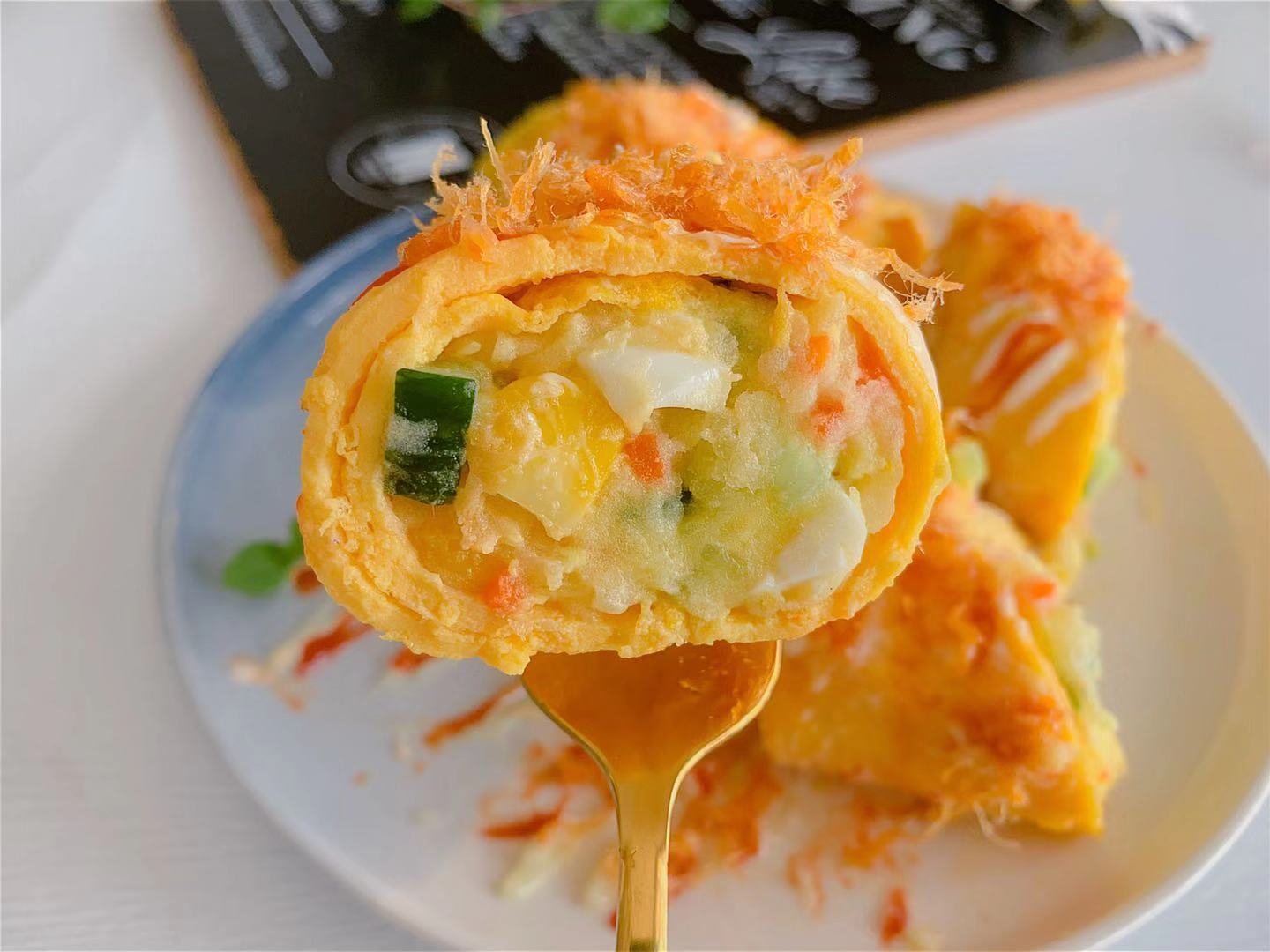 這幾樣蔬菜加雞蛋，焯水拌一拌，沒想到這麼好吃，低脂低卡又營養