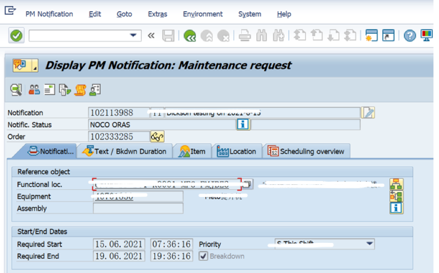 SAP PM初级系列15 - IW33事务代码里查看维修工单对应的维修通知单
