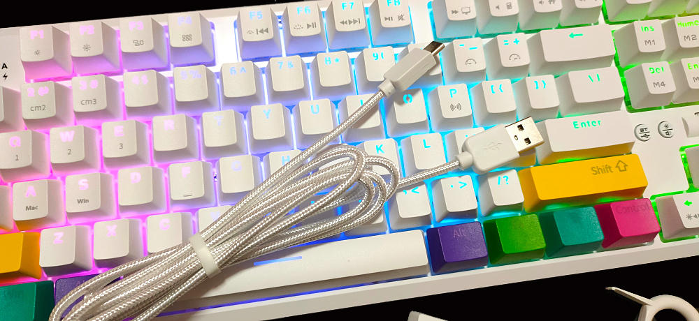 黑夜里的极致 热插拔红轴 黑爵K870T蓝牙双模机械键盘