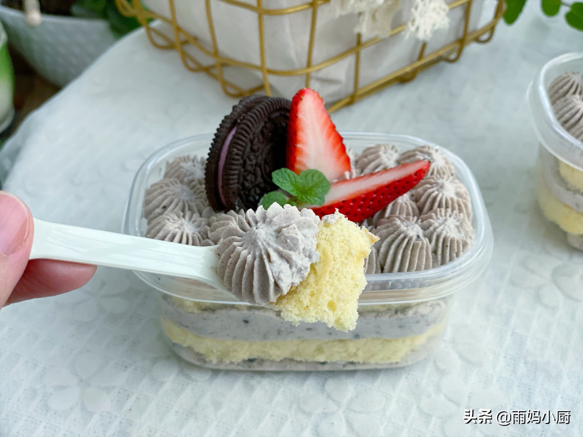 清明踏青時節，分享一款方便攜帶的鹹奶油蛋糕，清爽美味好吃不膩