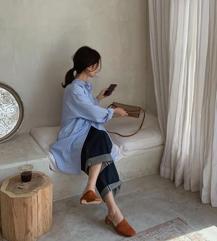 IG韩系简约穿搭博主haajjin 有种“她是我的小女友”的感觉