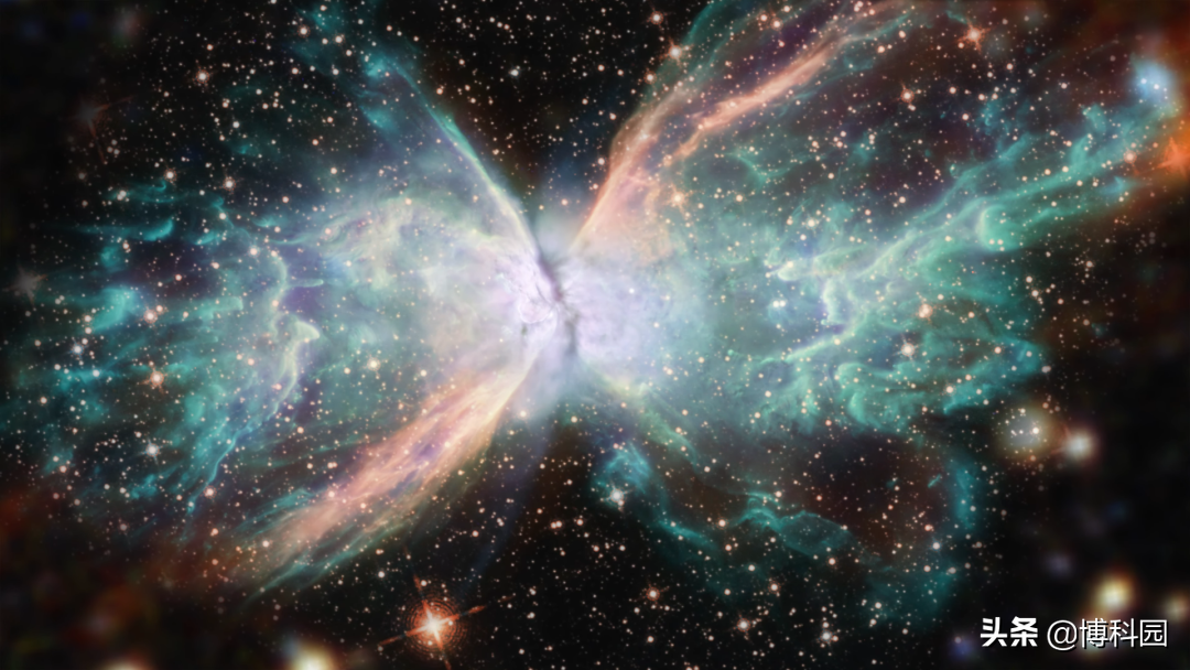 哈勃望远镜拍摄“行星状星云”的最新影像，蝴蝶星云好美啊