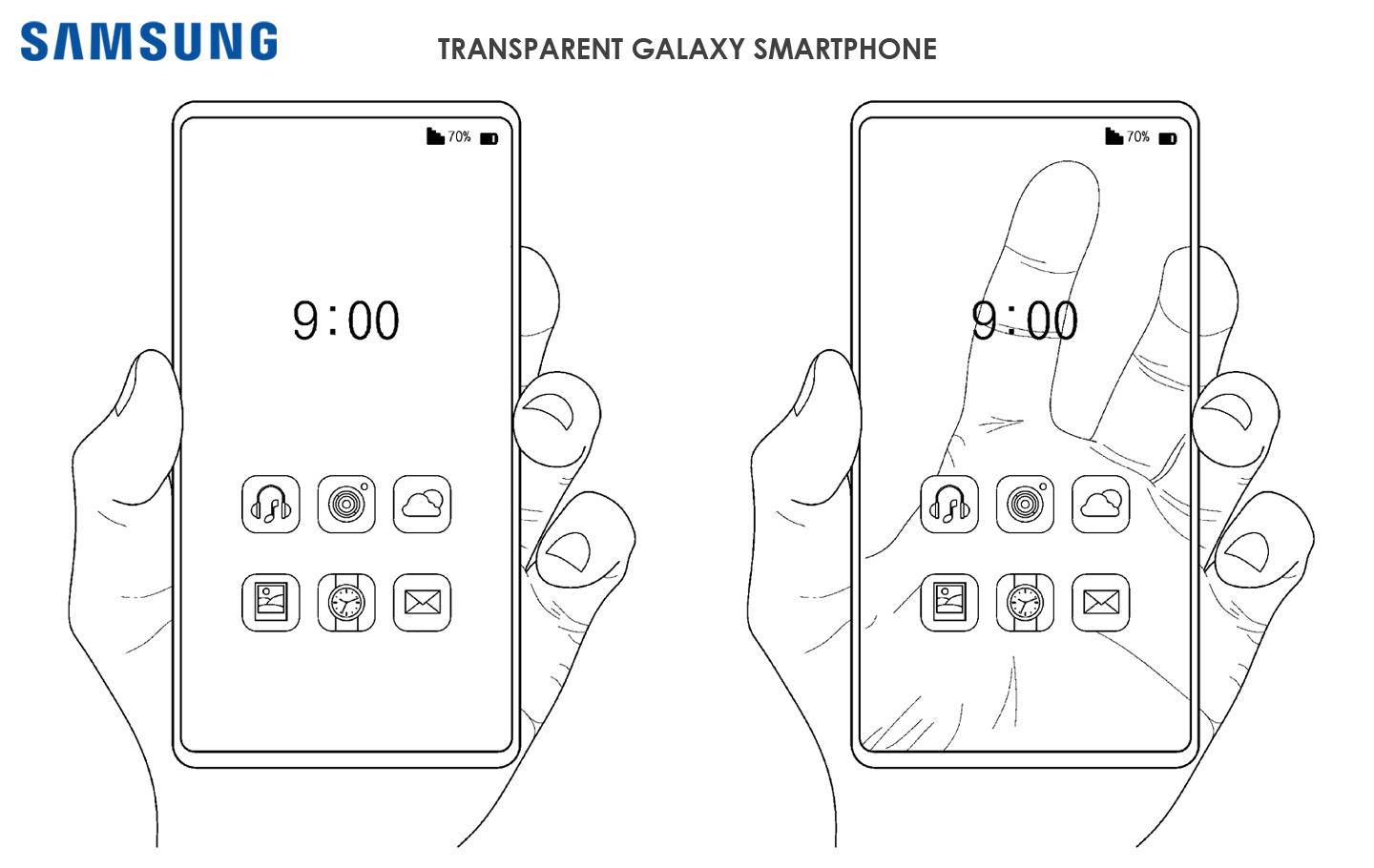 梦想要成真？三星透明手机技术专利曝光