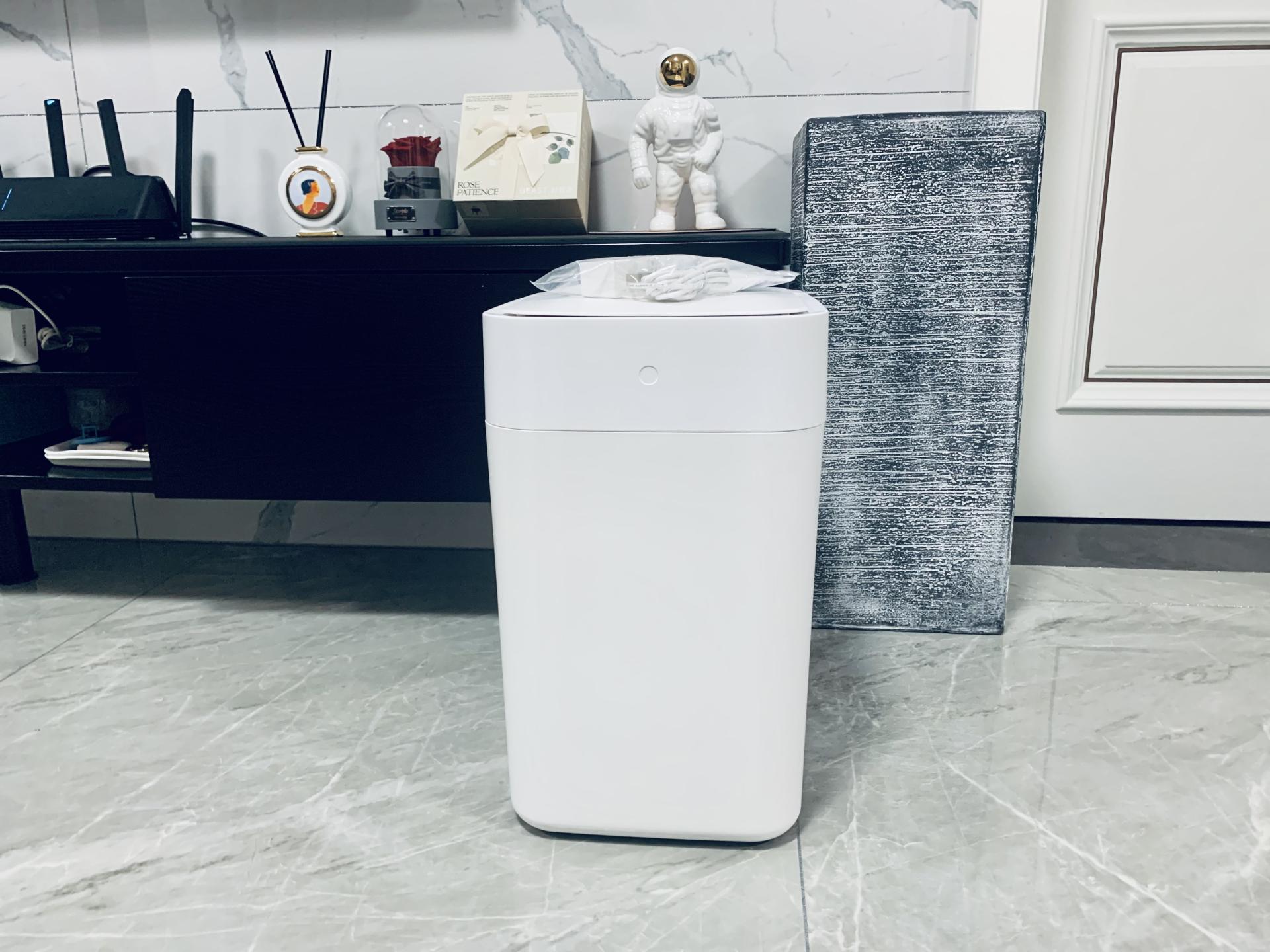 自动感应开合、打包的全智能垃圾桶开箱体验—拓牛T1智能垃圾桶