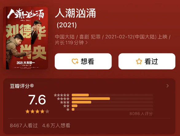 刘德华的逆袭，挽回了春节档的脸面