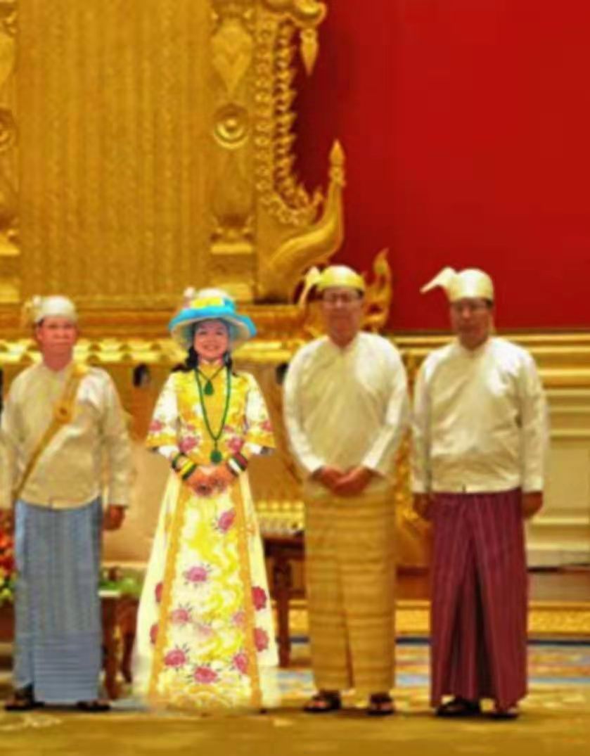 缅甸国家联邦共和国赛茂康总统在缅甸总统府新春贺词