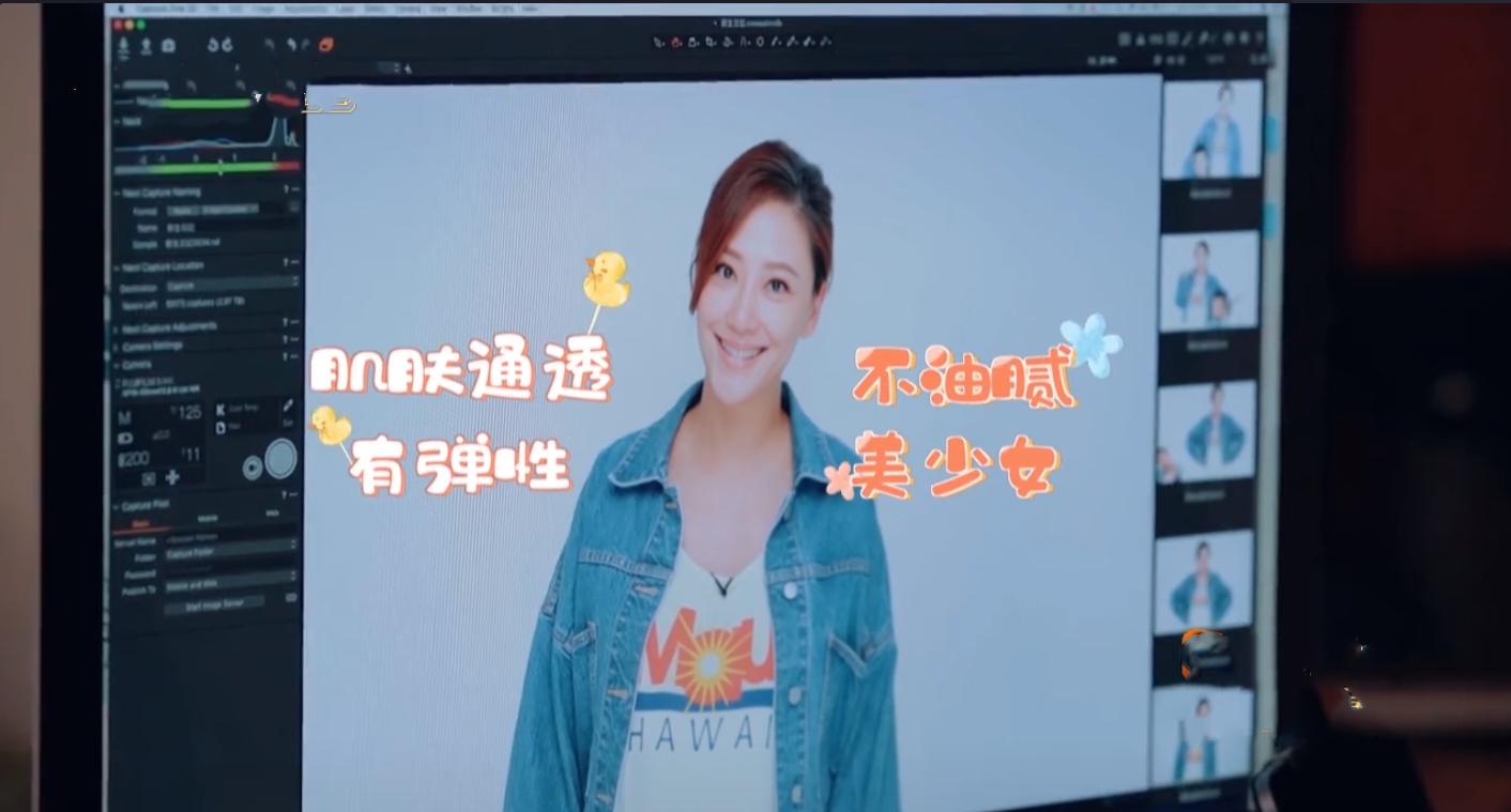 攝影小白陳小春為給應采兒、小小春、HOHO拍照，學習新技術