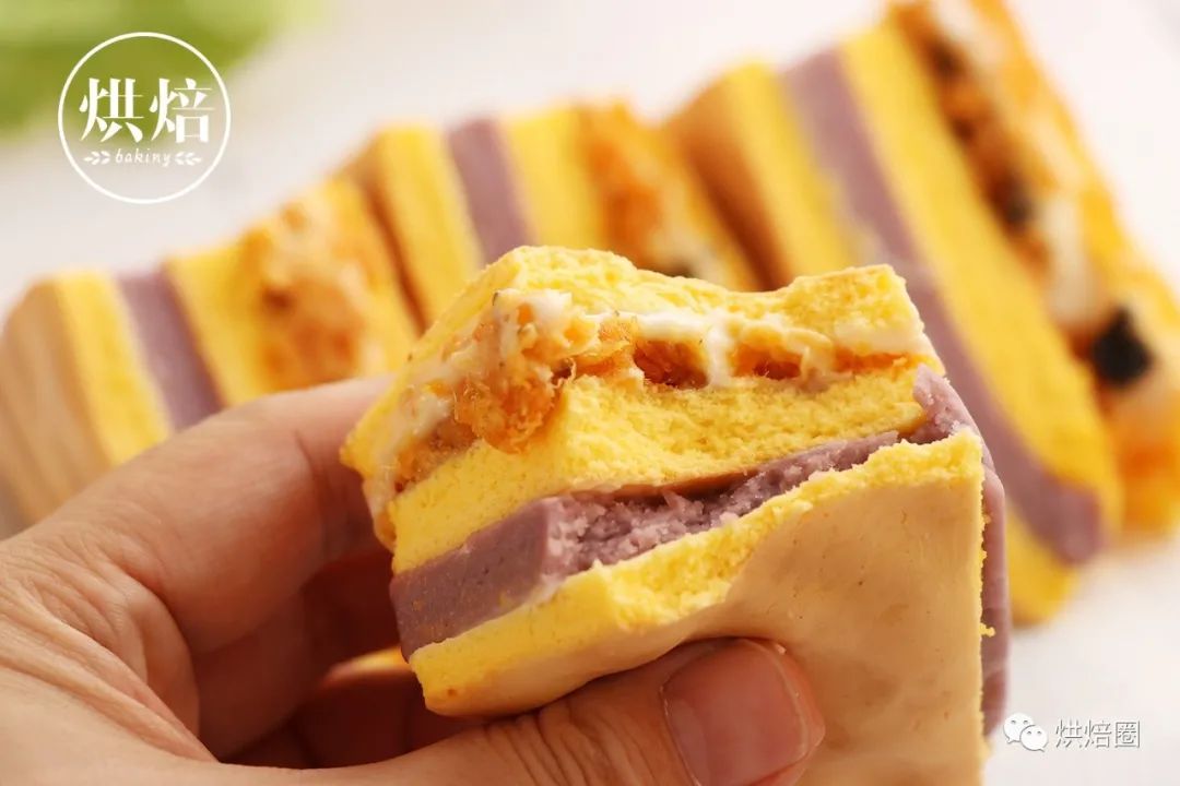 滿滿餡料集結所有好吃元素的虎皮芋泥三明治想不好吃都難