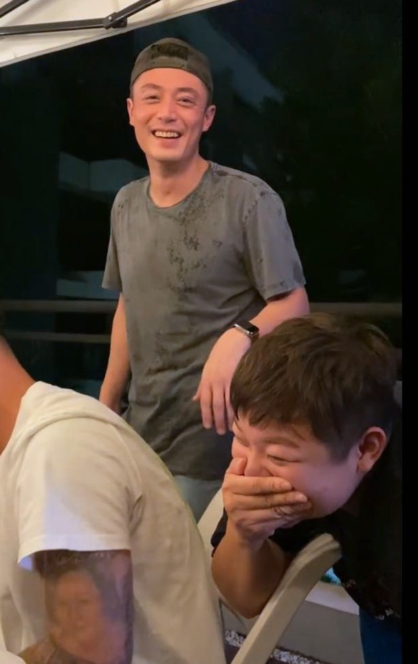 霍建华心如带女儿聚会，陈建州在现场拍余文乐意外曝光小海豚正面