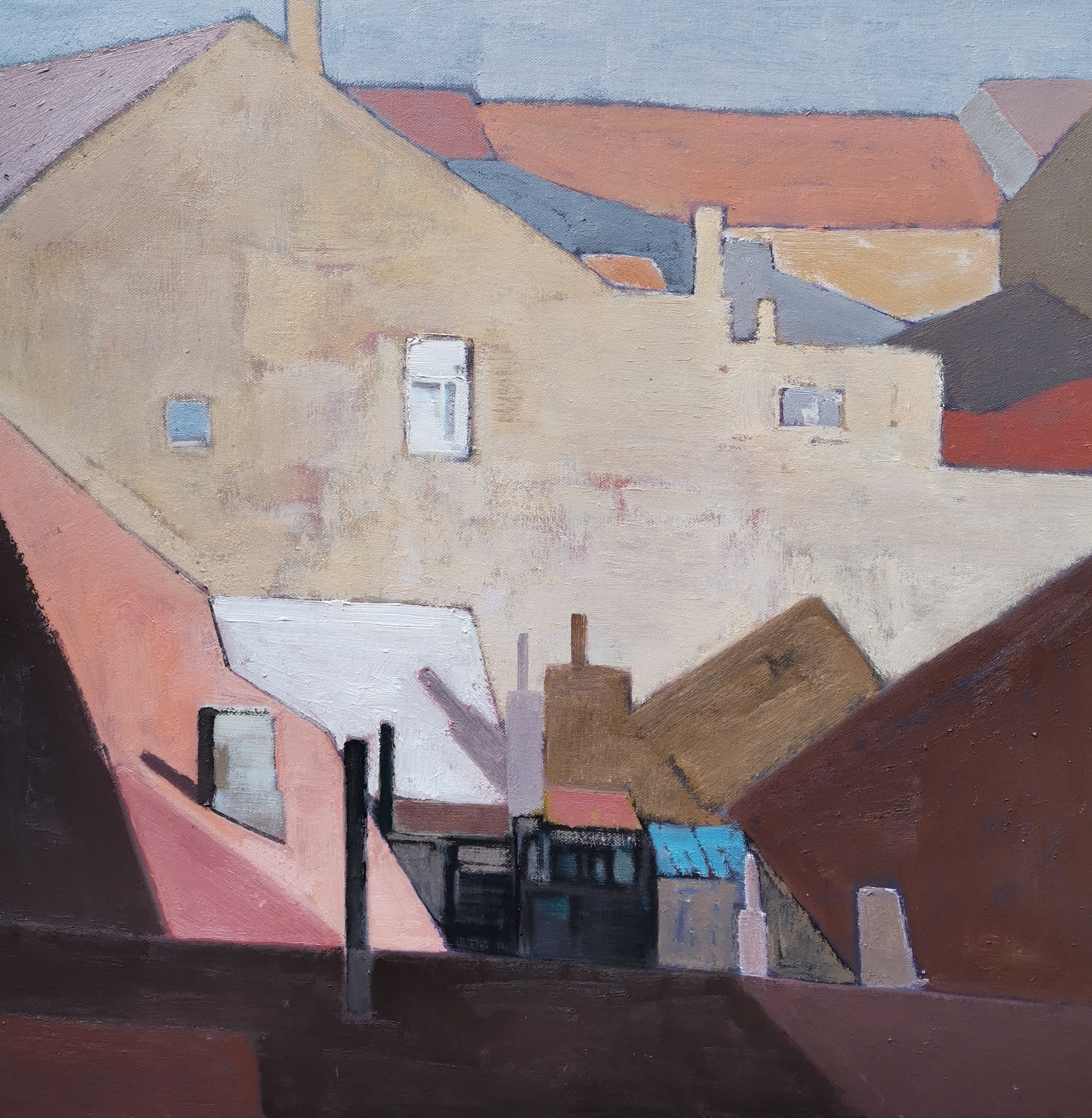 当代画家|记录时代情怀——纪戡《青岛里院》系列油画作品