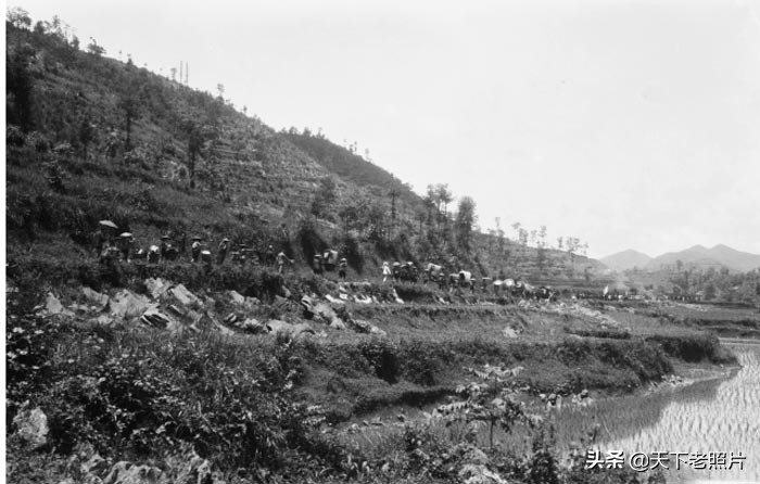1933年的湘西凤凰老照片 风景优美的凤凰苗寨风情