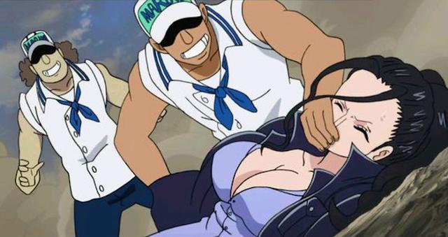 海贼王 娜美、罗宾和汉库克被捆绑，第一个先救