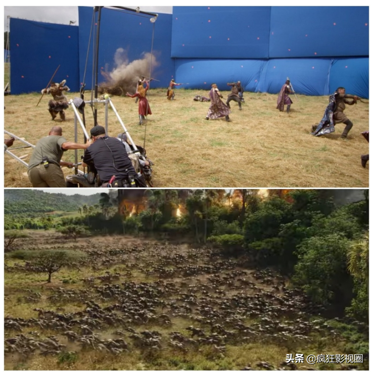 好莱坞大片的真实幕后画面，拍摄现场要多尴尬有多尴尬
