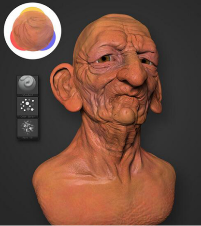 不是吧阿Sir，ZBrush皮肤纹理教程都放在这了，你还学不会？