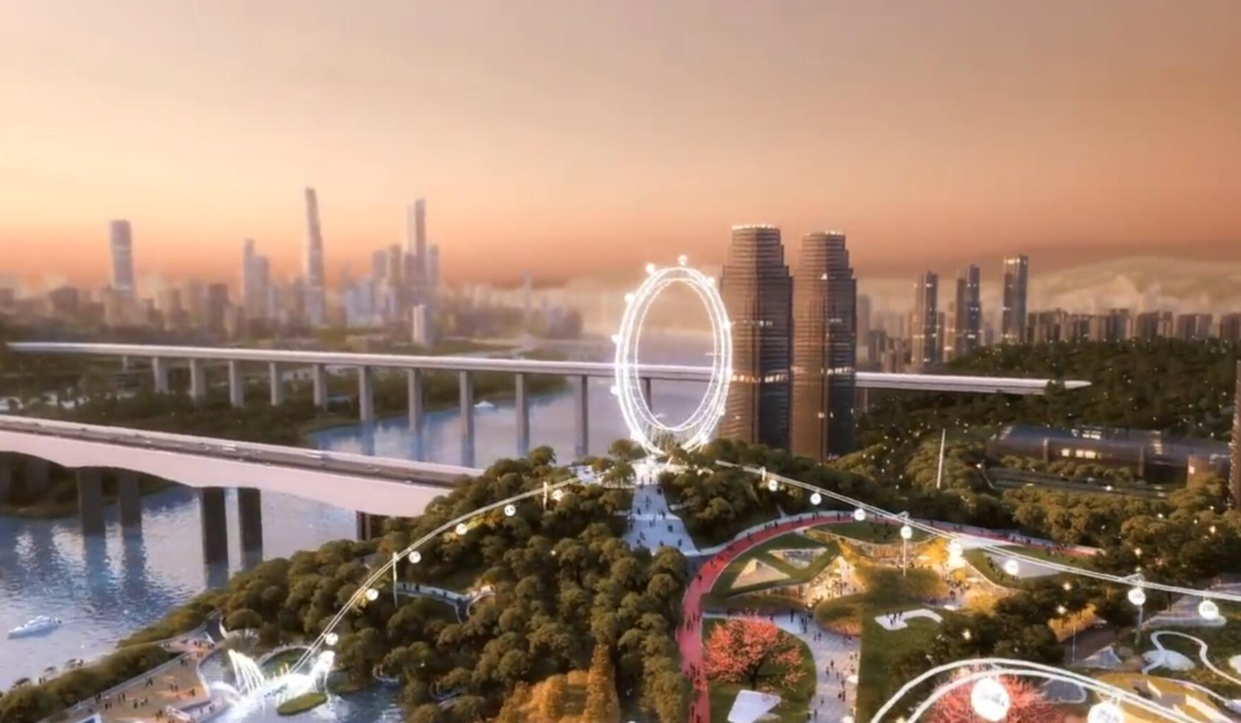 重庆游乐园王者归来：赛博朋克城市与自然生态结合，助力南岸发展