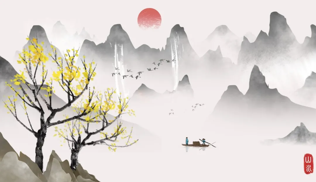 唯美的春天诗句 春庭晓景别，清露花逦迤图片