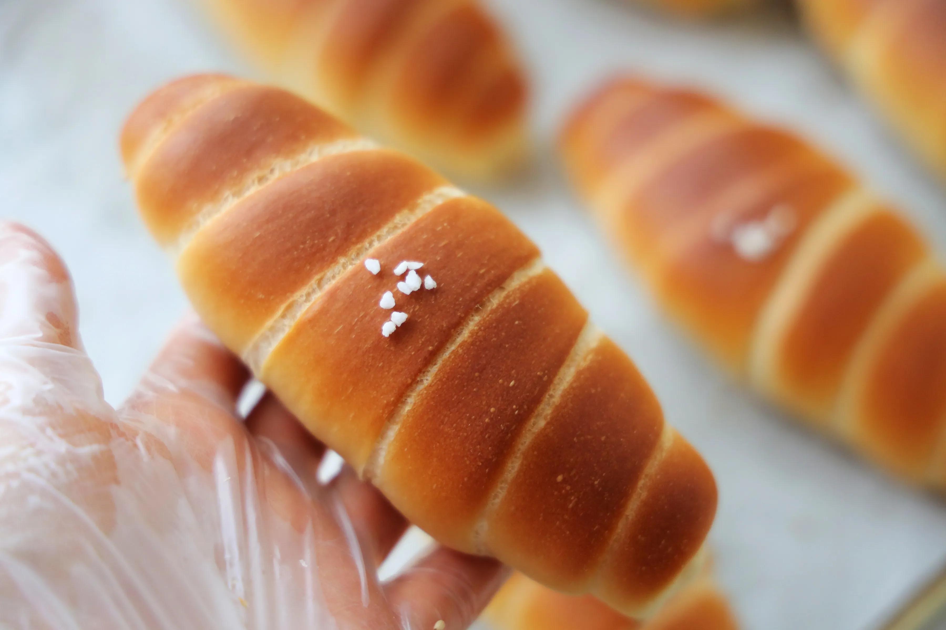 日式海鹽麵包，無數人愛吃的一款咸麵包，一口氣吃3個不在話下