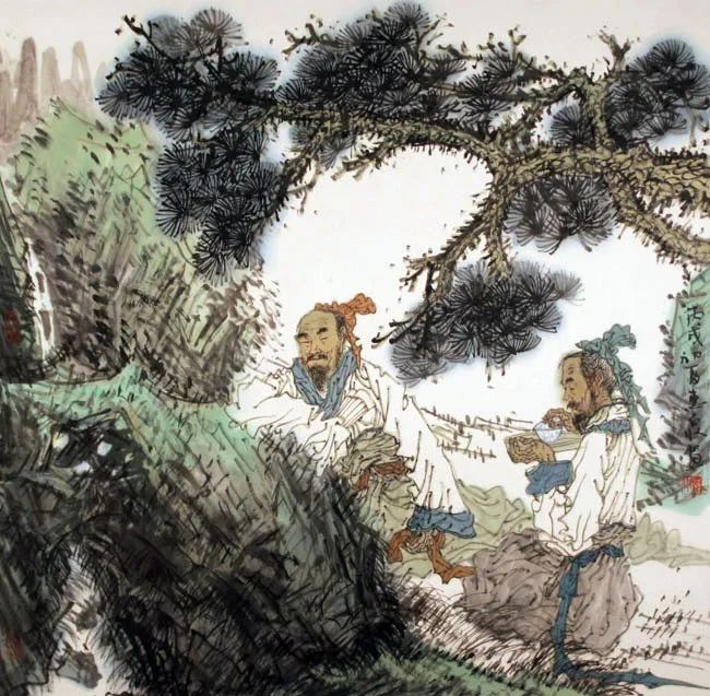 柔美多姿，仪态万方——著名画家徐惠泉以工笔重彩将东方女性的美跃然纸上