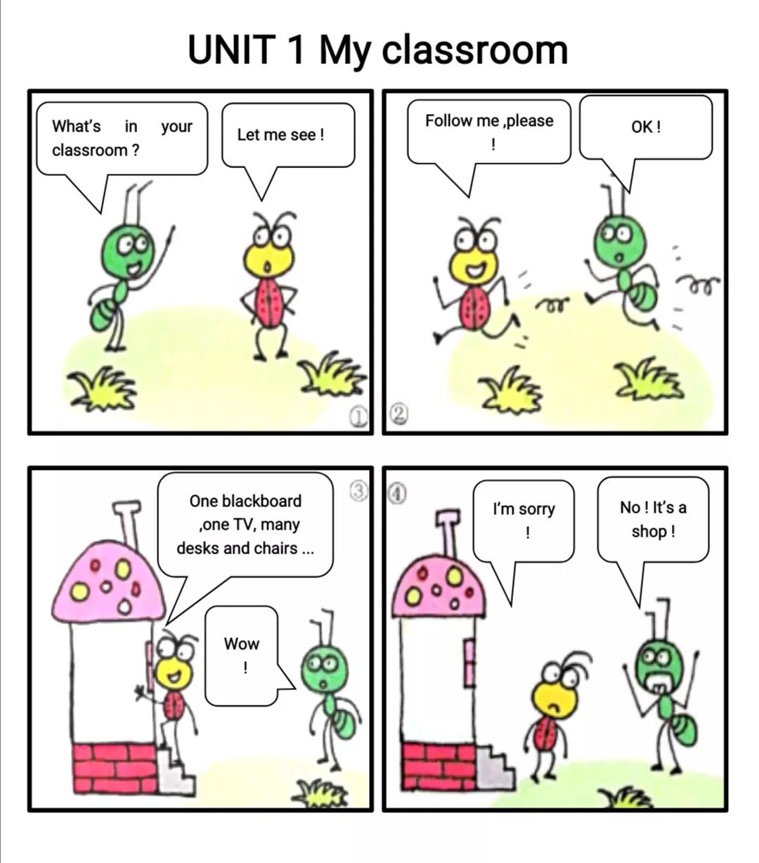 搞笑四格漫画英语2幅 原创系列漫画作者 Mdeditor