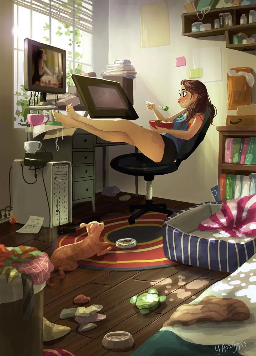 養一隻寵物是什麼體驗？ 來看看這位插畫師的作品，你就懂了