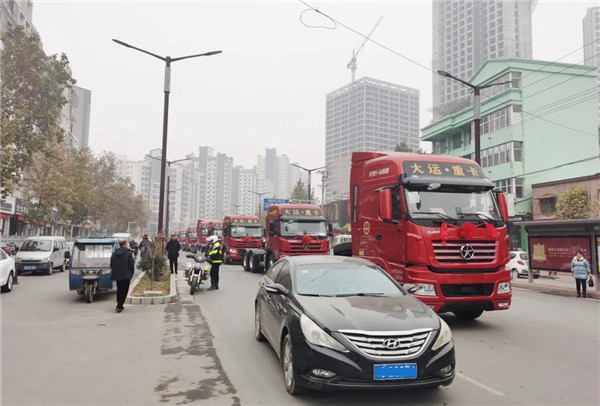 大運(yùn)重卡做“婚車”，祝福新人永長(zhǎng)久