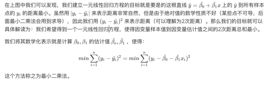 CDA LEVEL 1 考试，知识点汇总《一元<a href='/map/xianxinghuigui/' style='color:#000;font-size:inherit;'>线性回归</a>》