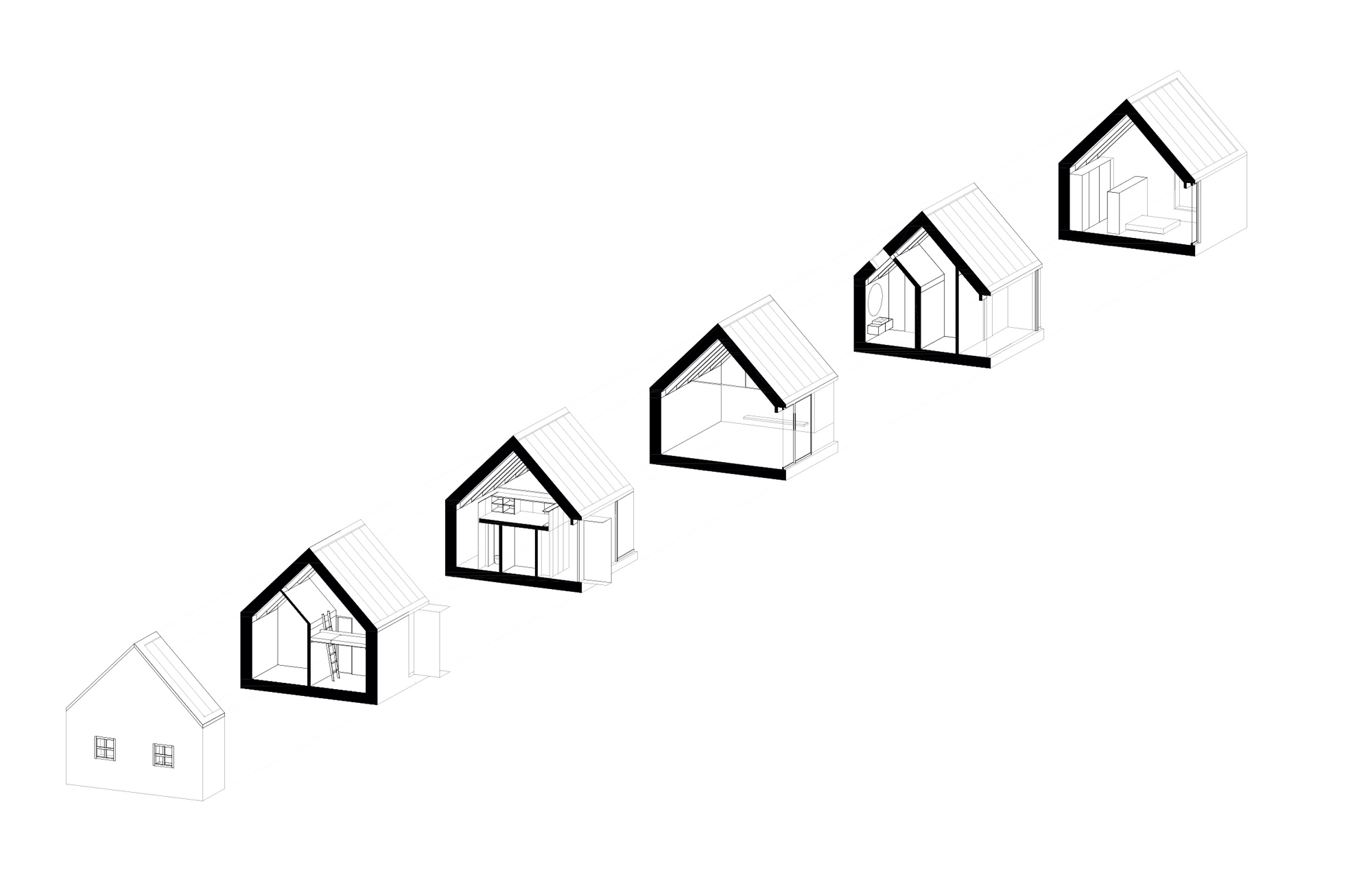 斯洛伐克传统花园住宅改造，裸露的砖木结构，现代、典雅、大气
