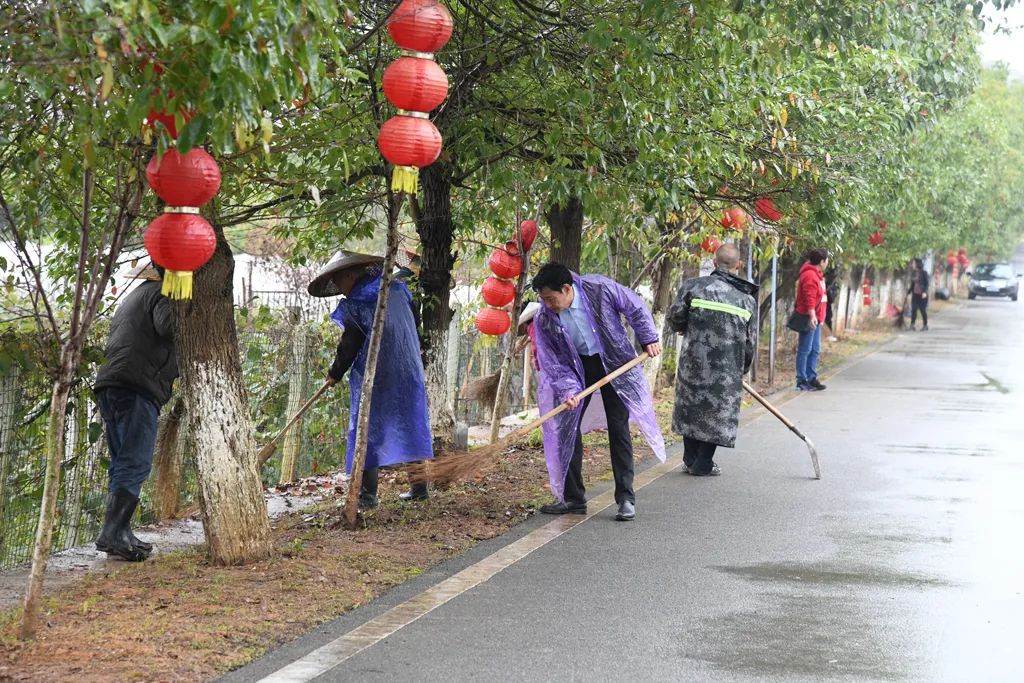 ​鹤城区双村村组织党员开展义务劳动建设文明家园