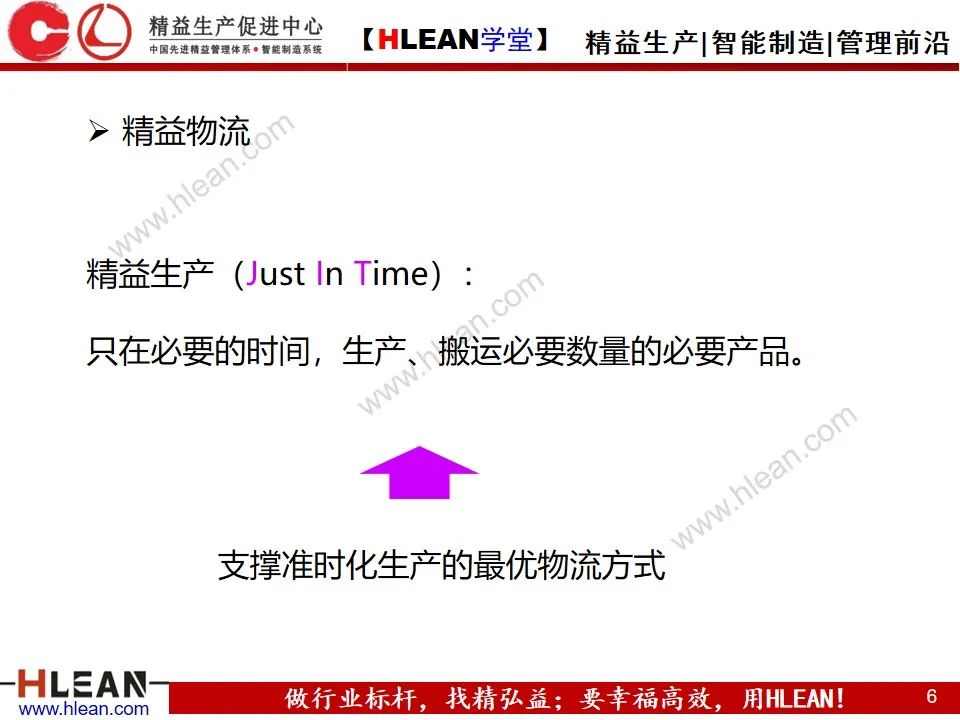 「精益學堂」精 益 物 流