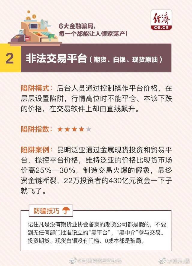 这6大金融骗局，每一个都能让人倾家荡产！