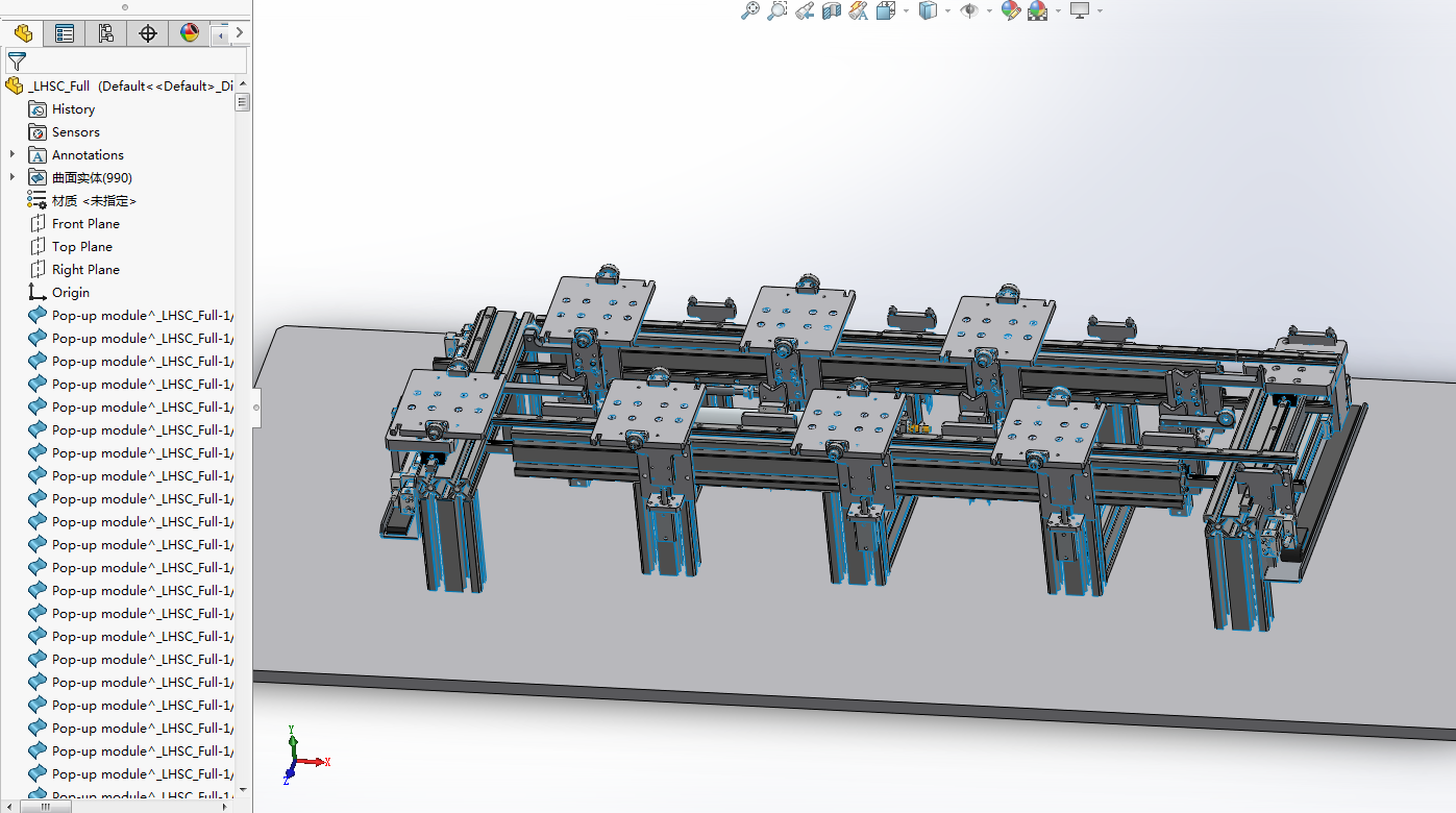 线性高速线性传送模组3D数模图纸 Solidworks设计
