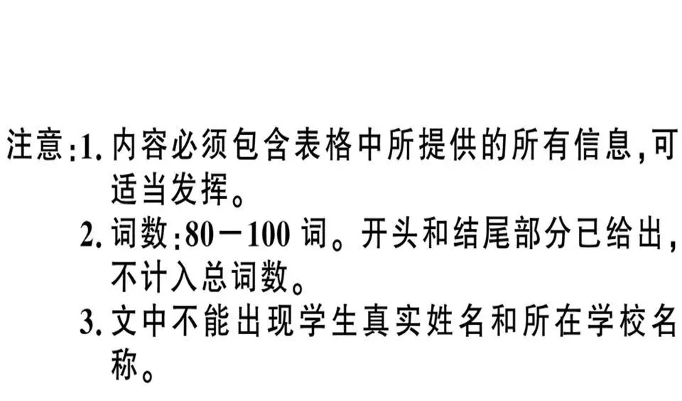 新人教初中英语九年级（上册）写作范文参考学习