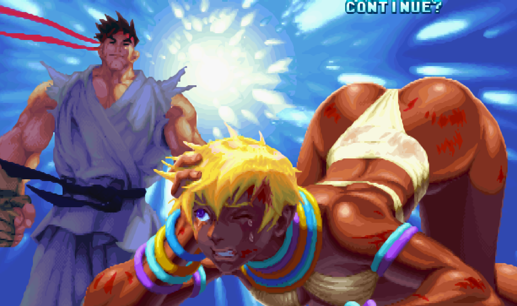 街機游戲續(xù)命成功畫面，就算被扎成刺猬也能原地滿血復活