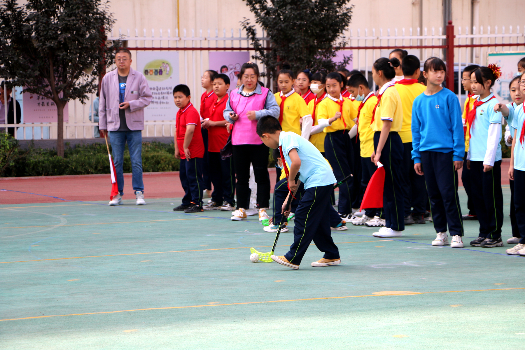 西固區福利路第一小學召開第二屆全員運動會