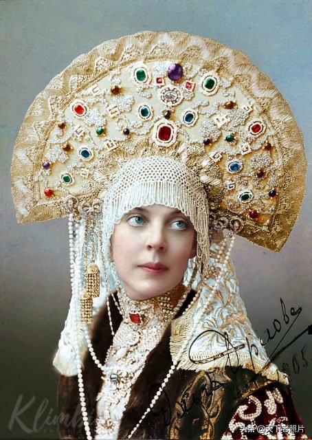 1903年俄罗斯冬宫化妆舞会老照片 沙皇宫廷最后一次大型舞会
