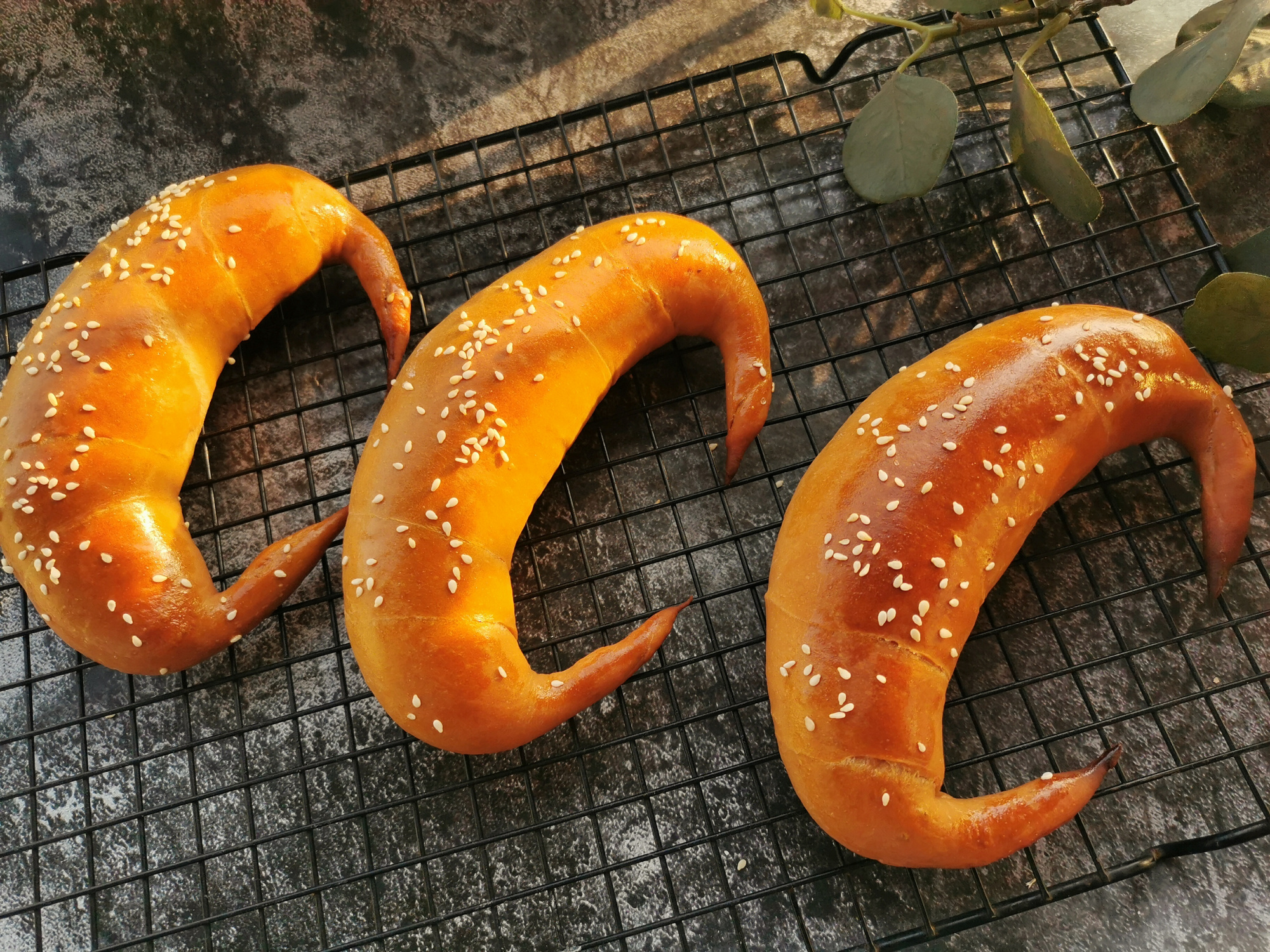 用了幾十次的牛角麵包配方，柔軟拉絲，放3天不會硬，比買的好吃