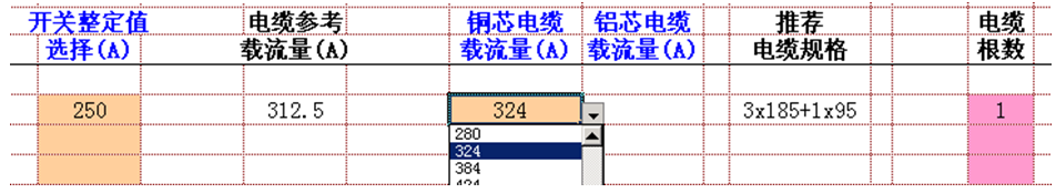 利用Excel提高設(shè)計工作的效率：針對電纜截面選擇的自動化表格