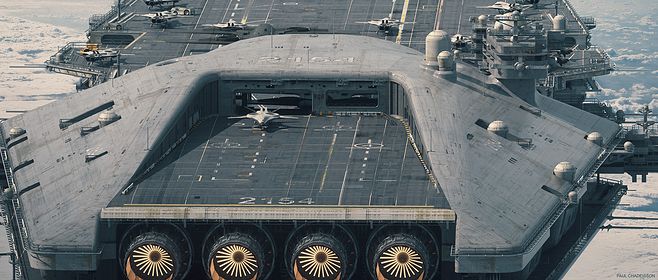 AHX-2050“鲲鹏”级空天母舰概念设想图