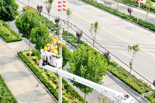 东平供电：带电作业加固线路 确保电力安全可靠供应