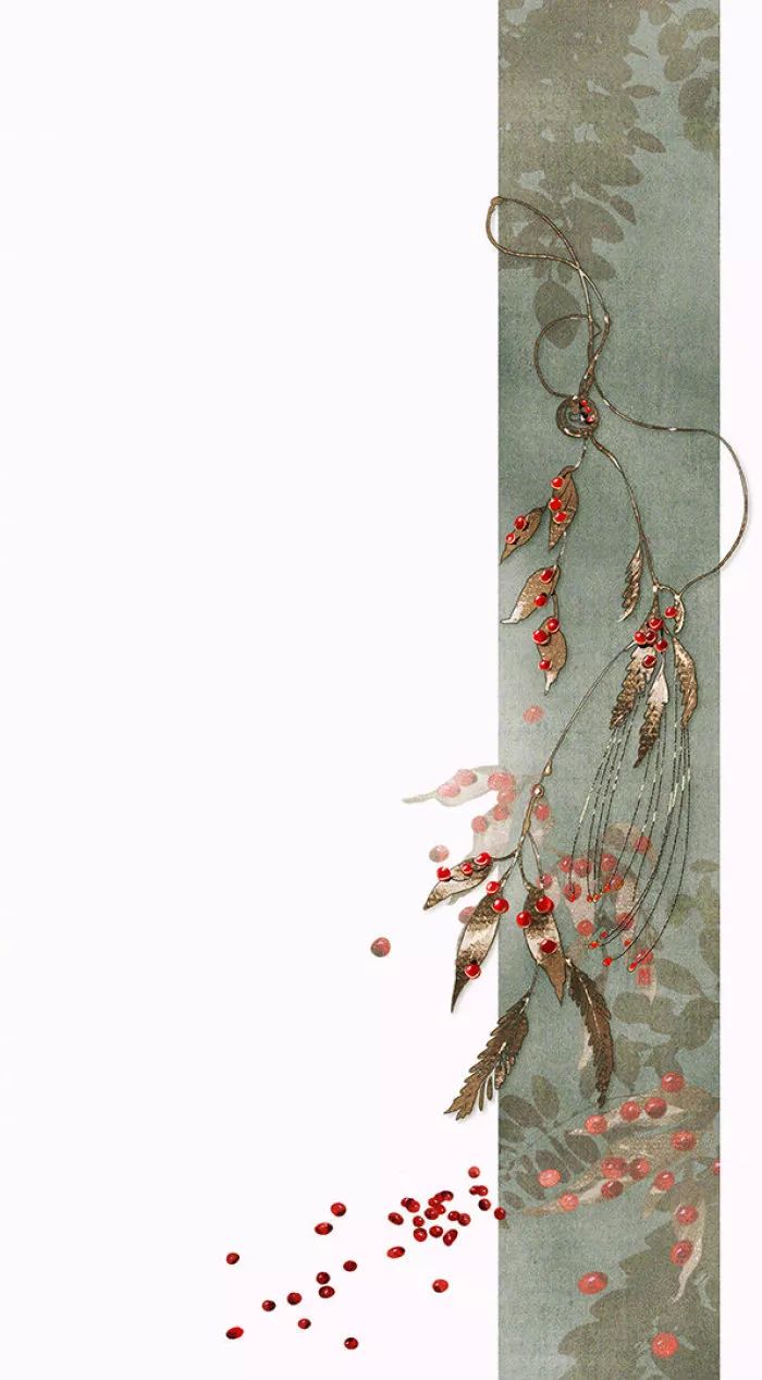 古风美物插画 | 裁为合欢扇，团团似明月