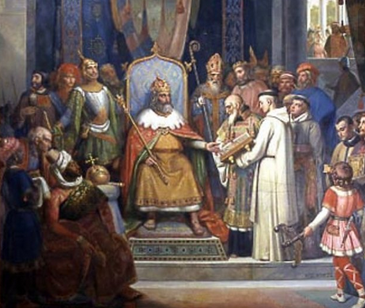 谁建立了法兰克王国的加洛琳王朝？