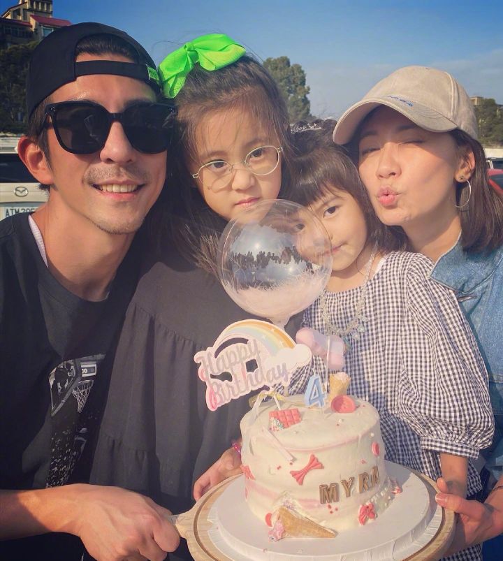 贾静雯三个女儿变化大，Bo妞颜值超咘咘，大女儿罕见露面