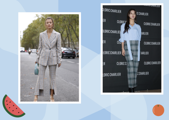 复古风今年强势来袭，款式百搭的格纹裤“卷土