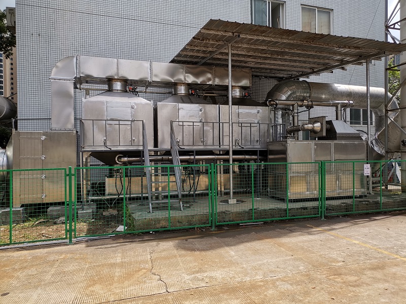 中山化工厂废气处理净化工艺流程图