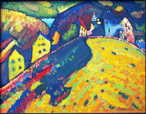 康定斯基：为什么树叶一定要画成绿色？它可以