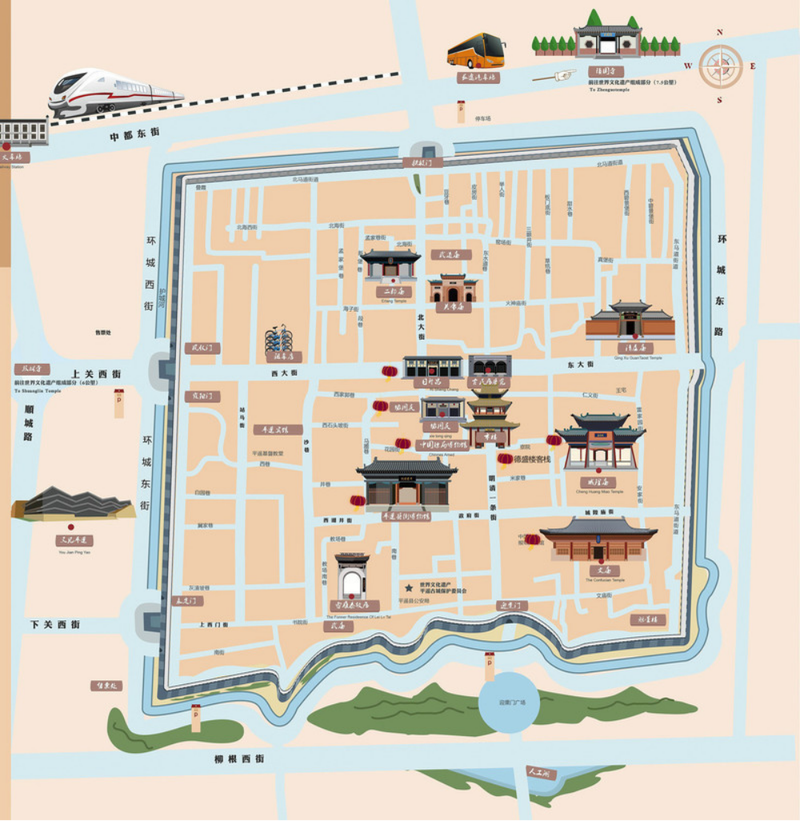 初春去平遥古城和乔家大院闻闻老陈醋的香气